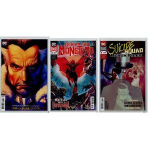 Batman & Outsiders #3B, Gotham City Monsters #3, Suicide Squad Black Filed #1